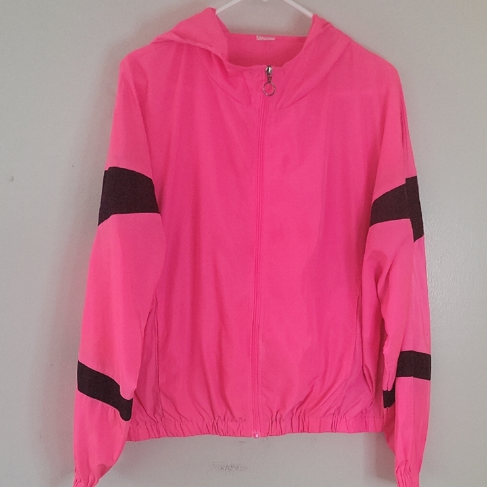 Women's Pink and Black Jacket